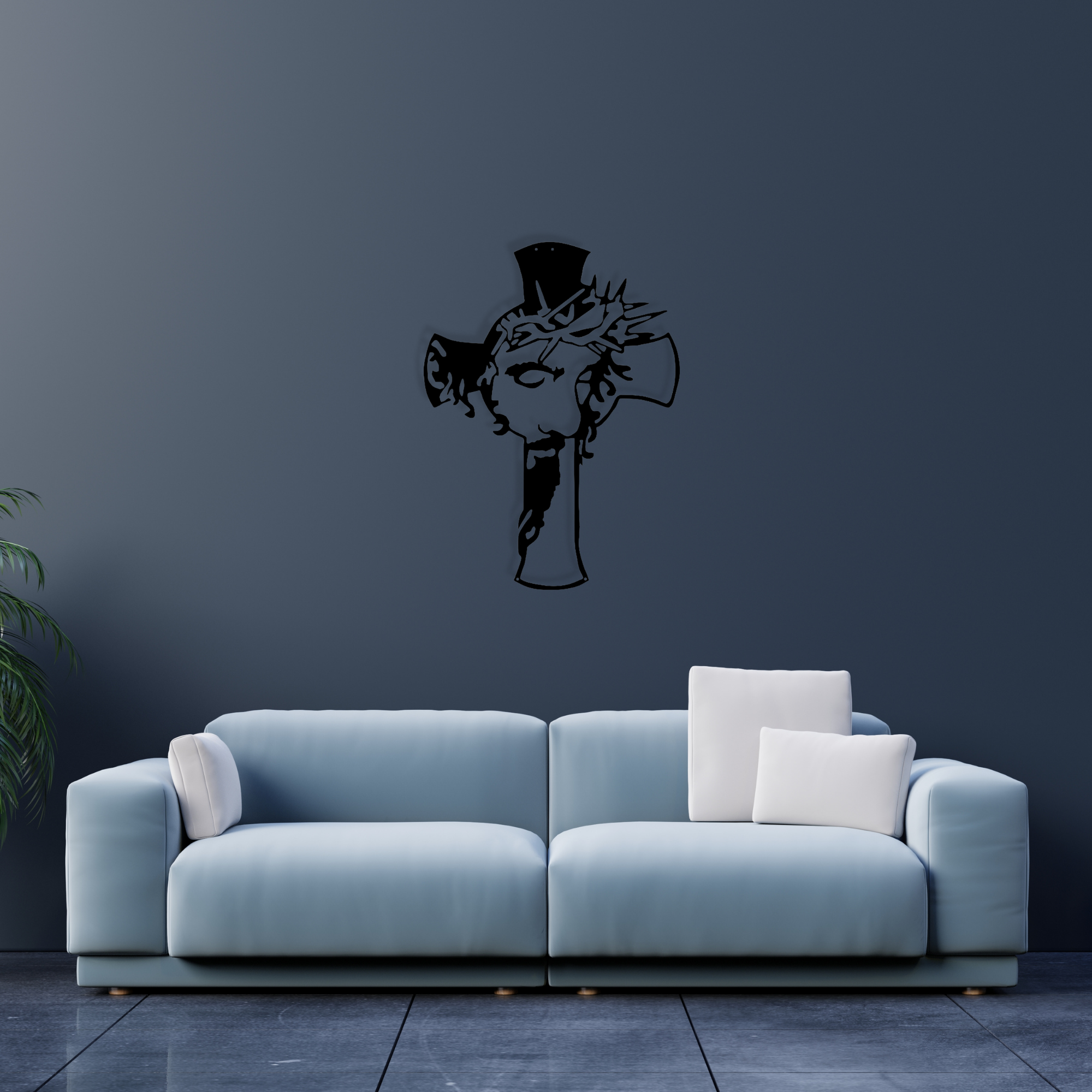 Jesus Christ Metal Wall Art, Christian Metal Wall Decor, Jesus Cross Wall Hangings, Catholic Metal Wall Art, Cross with Jesus Wall Decor