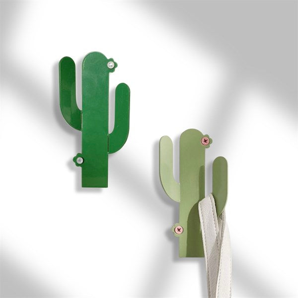 Set of 4 Metal Cactus Coat Hooks, Cute Wall Hooks, Metal Cactus Decor, Decorative Wall Hook, Cactus Coat Hanger, Towel Hooks