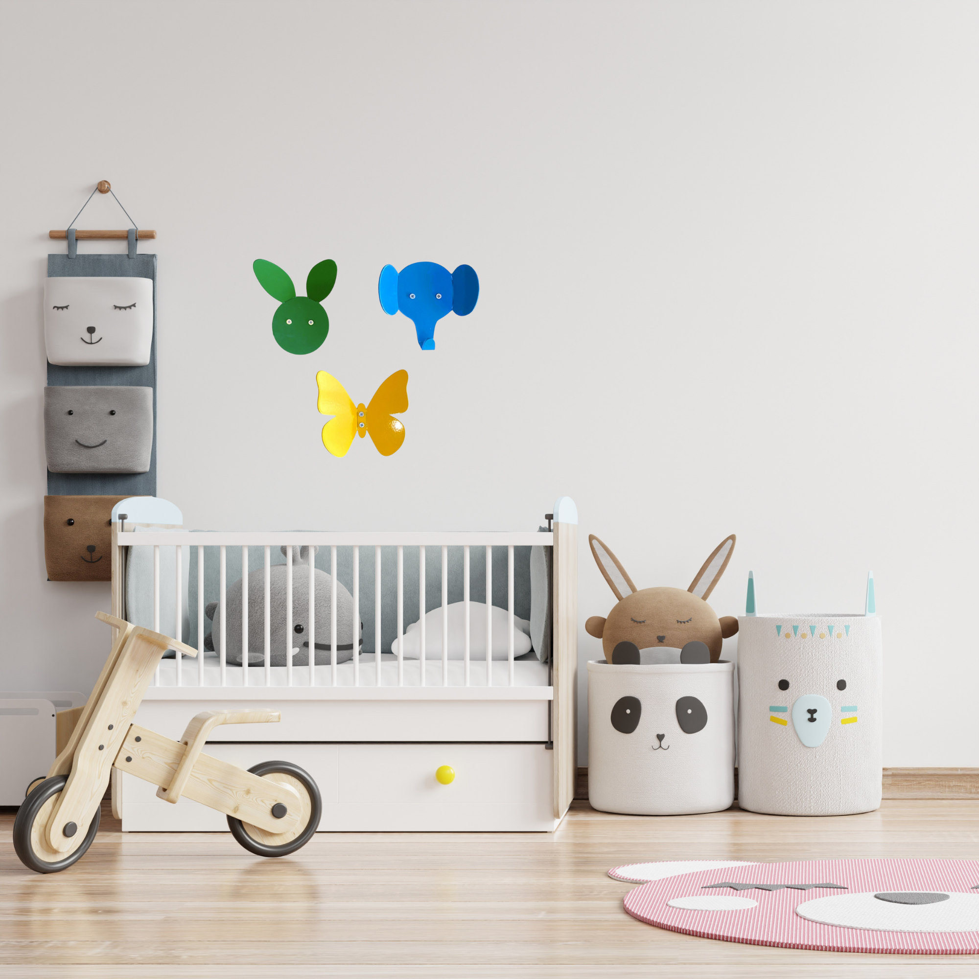 Metal Animal Figure Wall Hook Set, Decorative Animal Hooks for Kids, Cute Coat Hooks, Metal Towel Hook, Bag Hook for Nursery Room