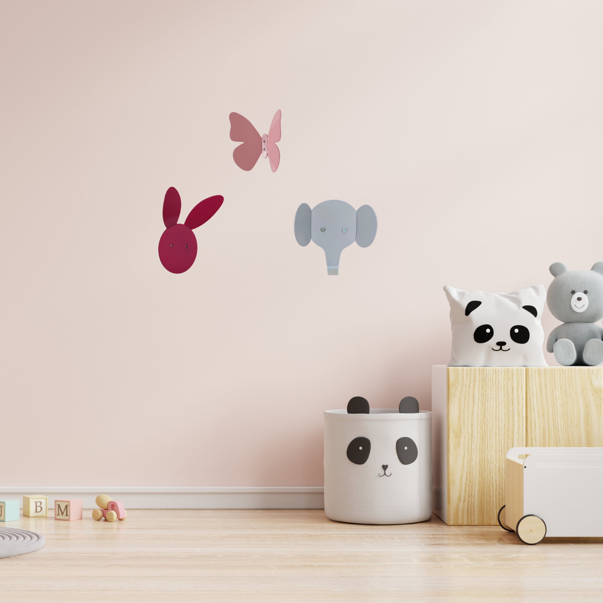 Metal Animal Figure Wall Hook Set, Animal Coat Hooks, Cute Wall Hook, Decorative Wall Hook, Kid Towel Hook, Nursery Room Decor