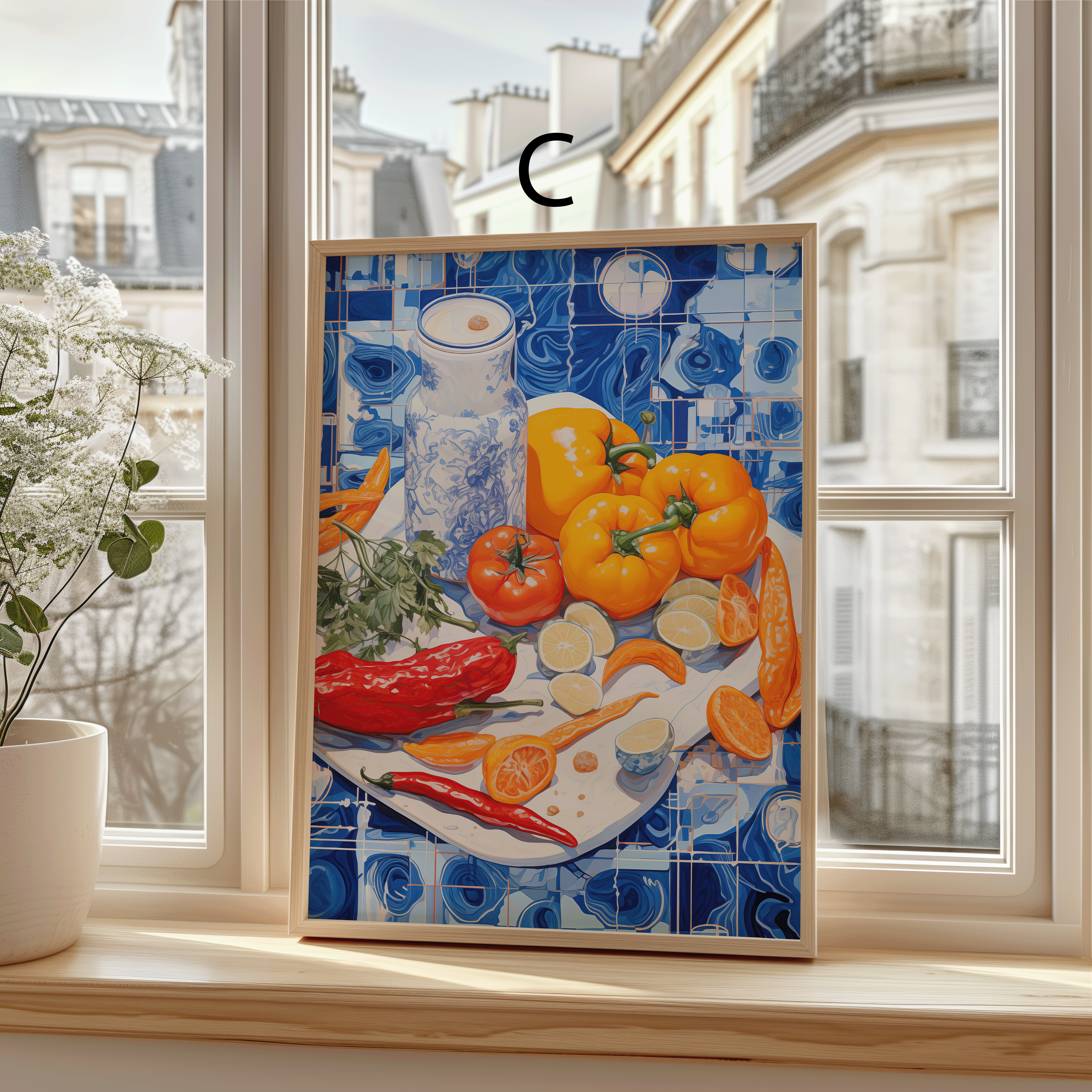 Moderne Kunst Poster · Geschenkidee · Zeitgenössische Porträts Botanische Illustrationen Stillleben · Dekoprint ohne Rahmen-4