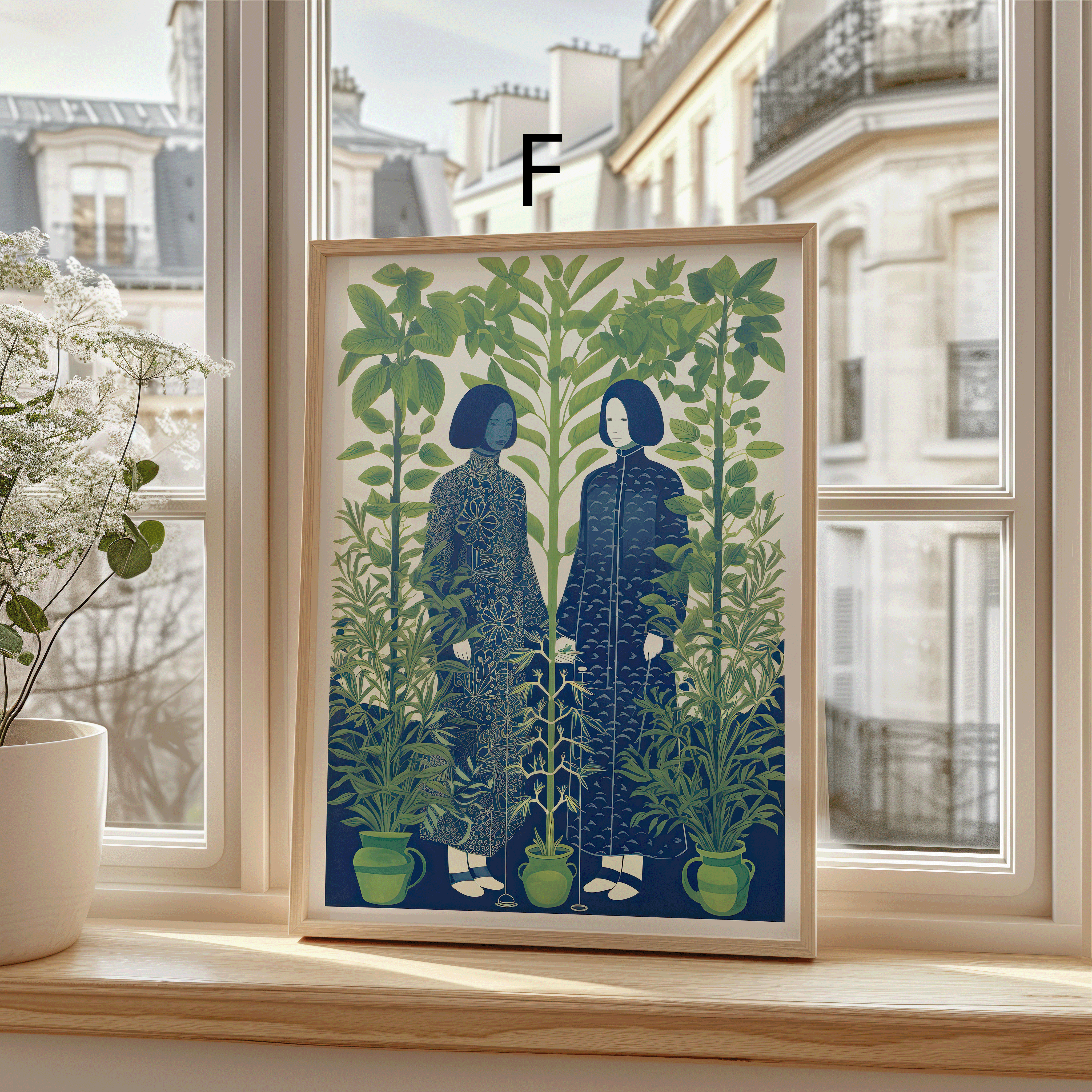 Moderne Kunst Poster · Geschenkidee · Zeitgenössische Porträts Botanische Illustrationen Stillleben · Dekoprint ohne Rahmen-7