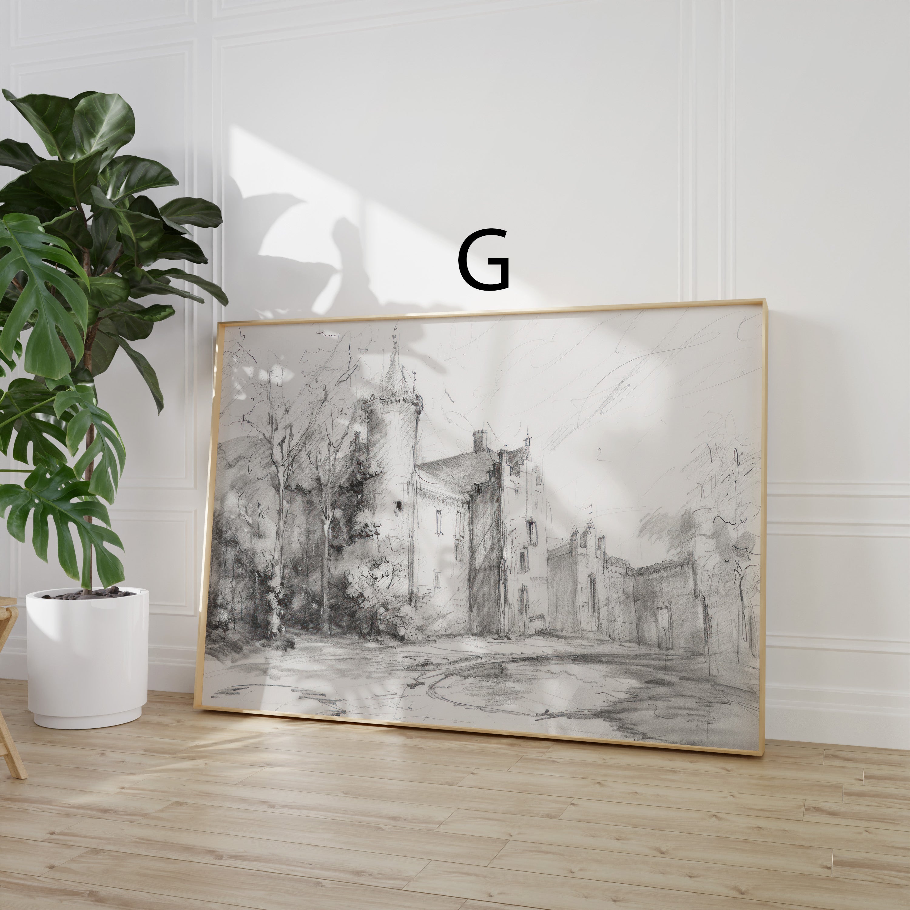 Moderne Vintage Landschaft Poster · Geschenkidee · Flusslandschaft Pferde Stillleben Klassische Wandkunst · Dekoprint ohne Rahmen-8