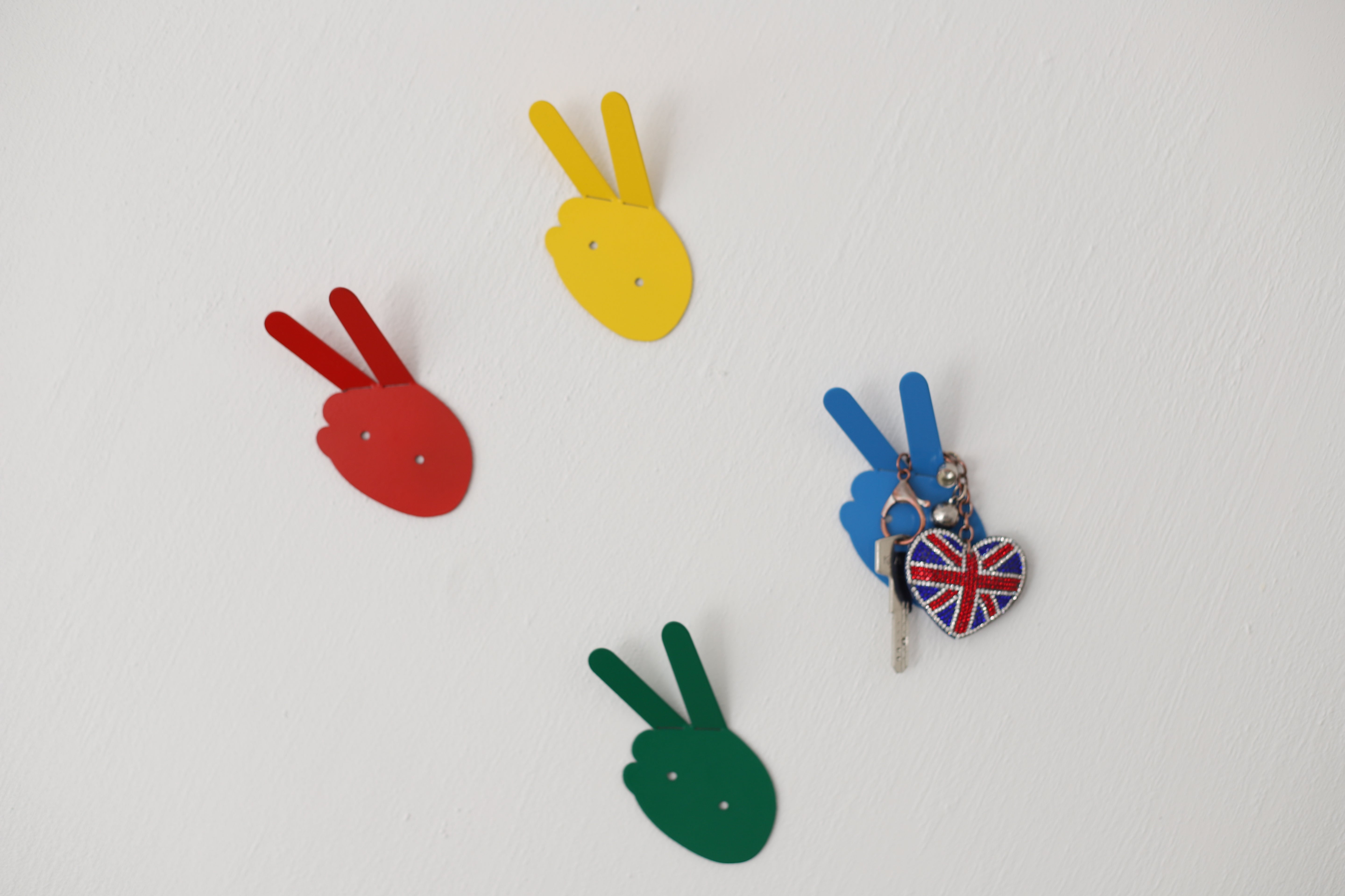Set of 4 Metal Hand Shaped Wall Hook, Metal Towel Hook, Decorative Hanger Set, Unique Design Hanger, Coat Hook Set, Decorative Wall Hooks