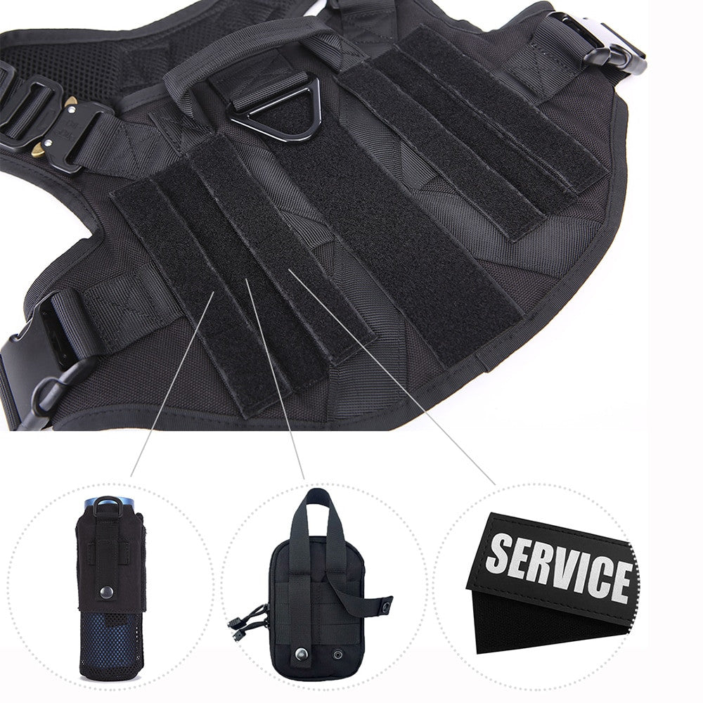 Military Large Dog Harness-5