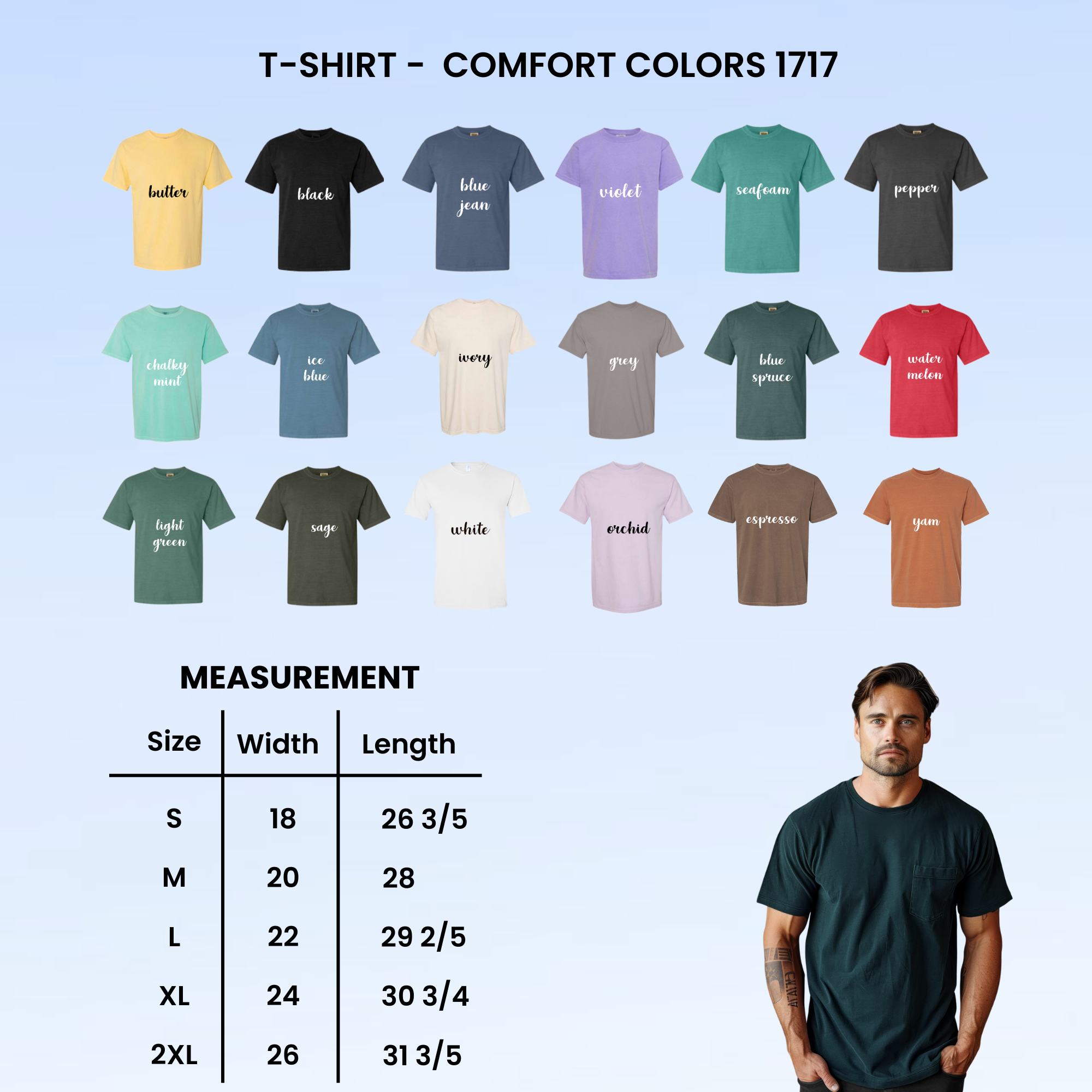 Unisex Garment-Dyed T-shirt - Comfort Colors 1717