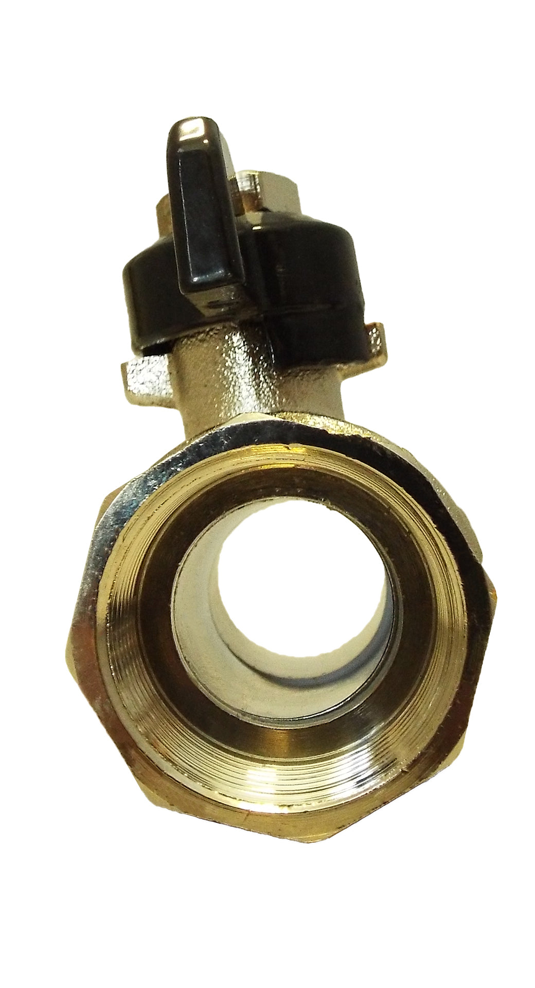 Brass Nickel-Plated Butterfly Valve 1/2in BSPM-F for Pipe and Water Fitting