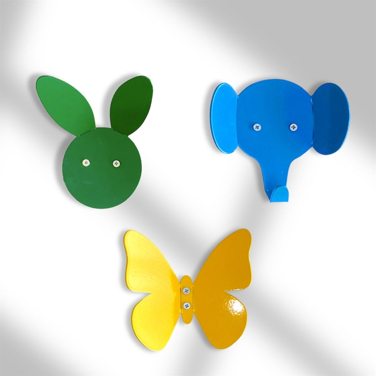 Metal Animal Figure Wall Hook Set, Decorative Animal Hooks for Kids, Cute Coat Hooks, Metal Towel Hook, Bag Hook for Nursery Room