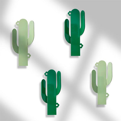 Set of 4 Metal Cactus Coat Hooks, Cute Wall Hooks, Metal Cactus Decor, Decorative Wall Hook, Cactus Coat Hanger, Towel Hooks