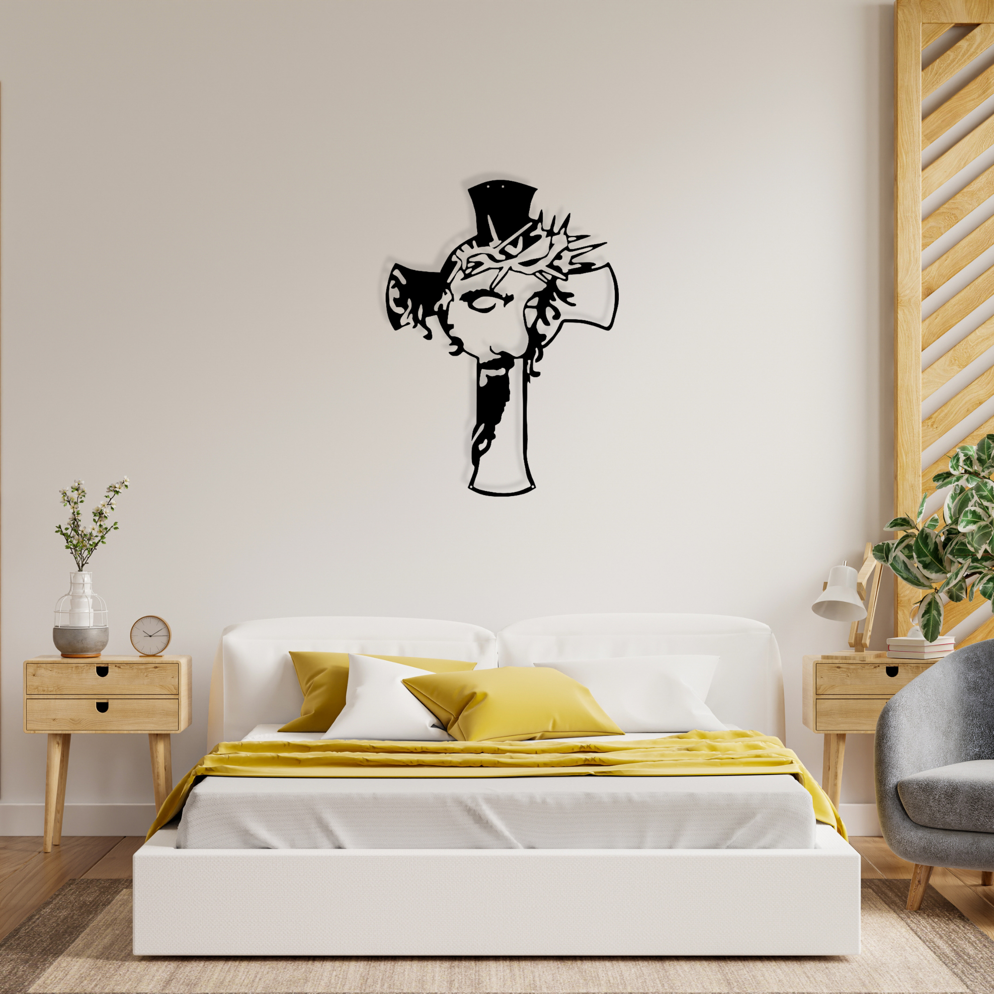 Jesus Christ Metal Wall Art, Christian Metal Wall Decor, Jesus Cross Wall Hangings, Catholic Metal Wall Art, Cross with Jesus Wall Decor