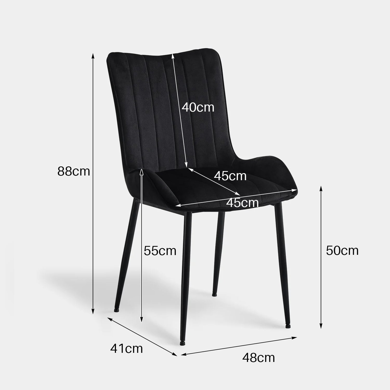Myra Velvet Dining Chairs [Set of 2]