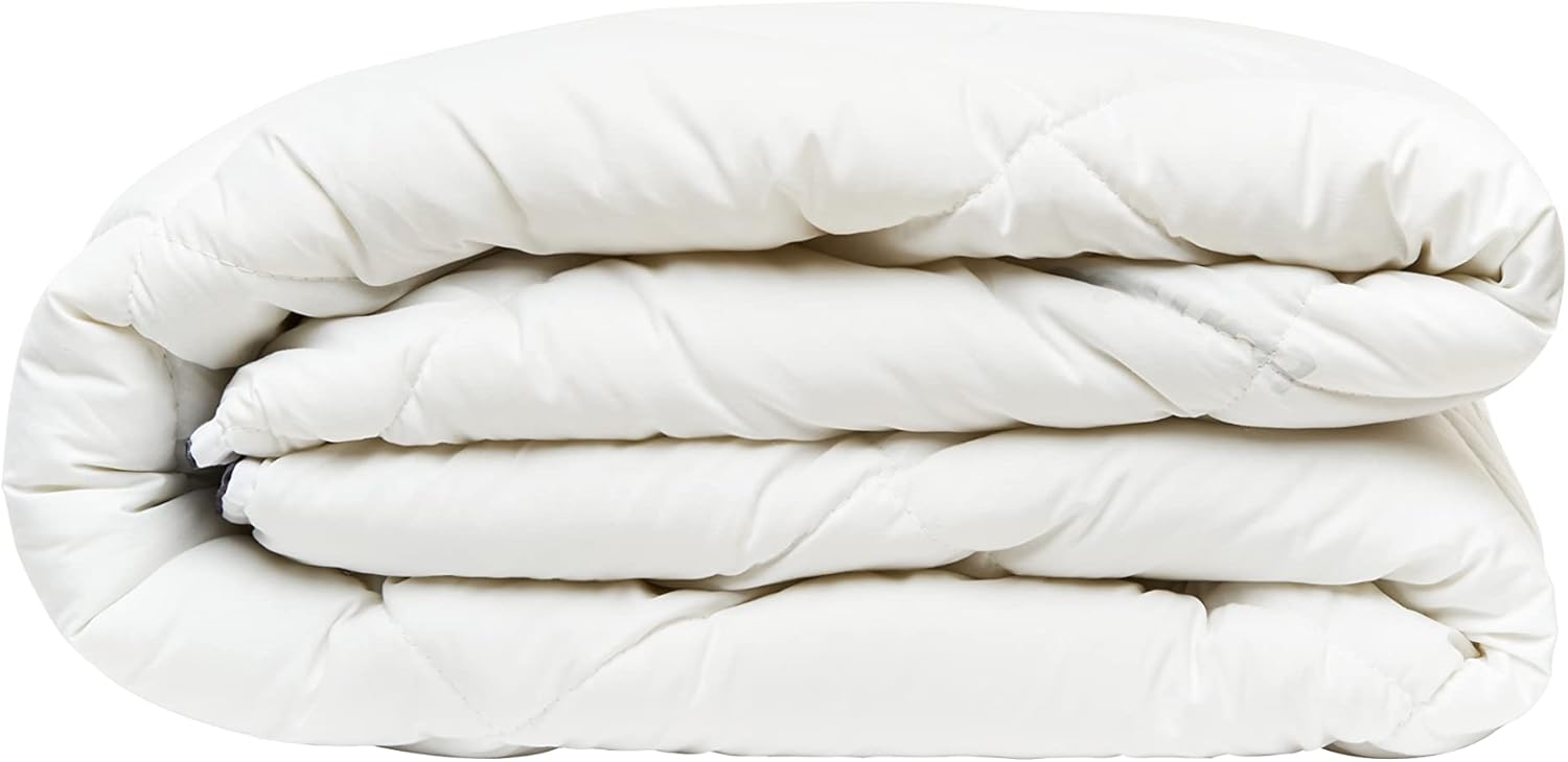 Bamboo Luxury Hotel Comforter%100 Turkish Cotton Cover 3-D Box Stitched Adaptive Climate Control Perfect Warmth and Cooling Breathable Duvet All Season (King Size)