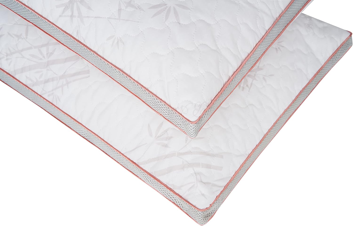 Bamboo pillow pack of 2 %65 Bamboo Fill-%100 Cotton Cover -Hotel quality firm pillow-Special Air flow Canals- Washable Cover-oversized 50x70