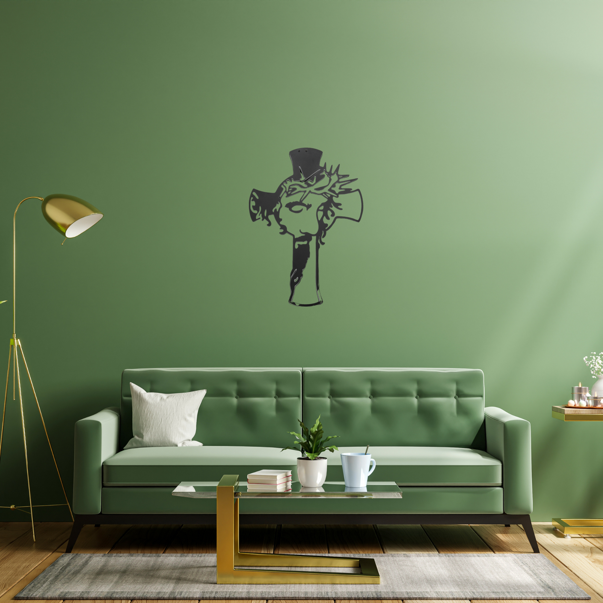 Jesus Christ Metal Wall Art, Christian Metal Wall Decor, Jesus Cross Wall Hangings, Catholic Metal Wall Art, Cross with Jesus Wall Decor