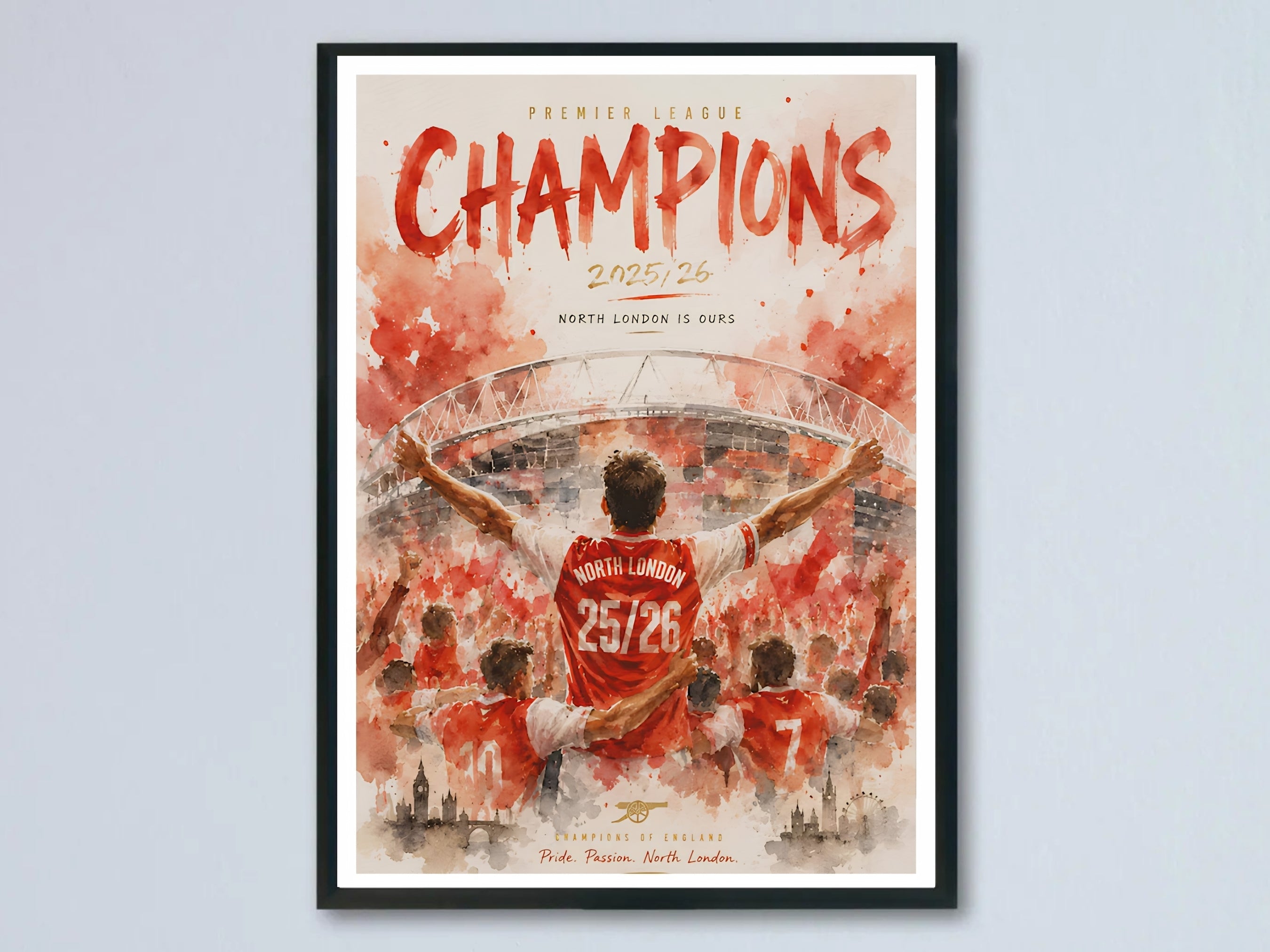 Arsenal Premier League Champions 2025/26 Poster-0