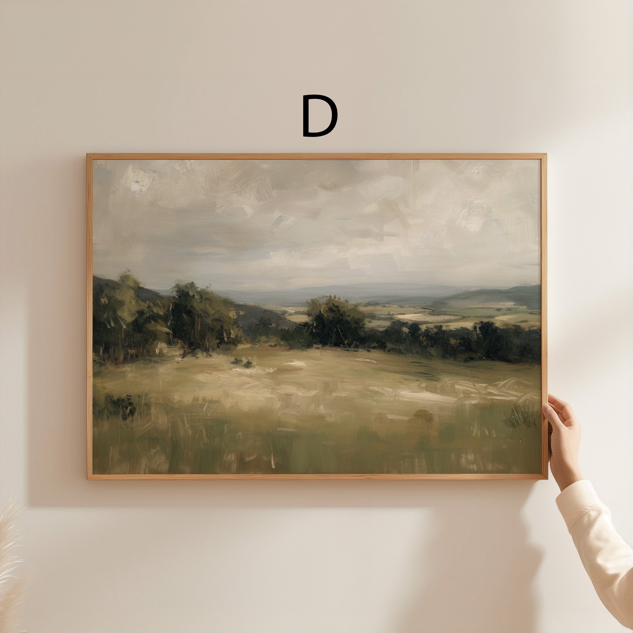 Moderne Vintage Landschaft Poster · Geschenkidee · Natur Flusslandschaften Dorfansichten Klassische Wandkunst · Dekoprint ohne Rahmen-5