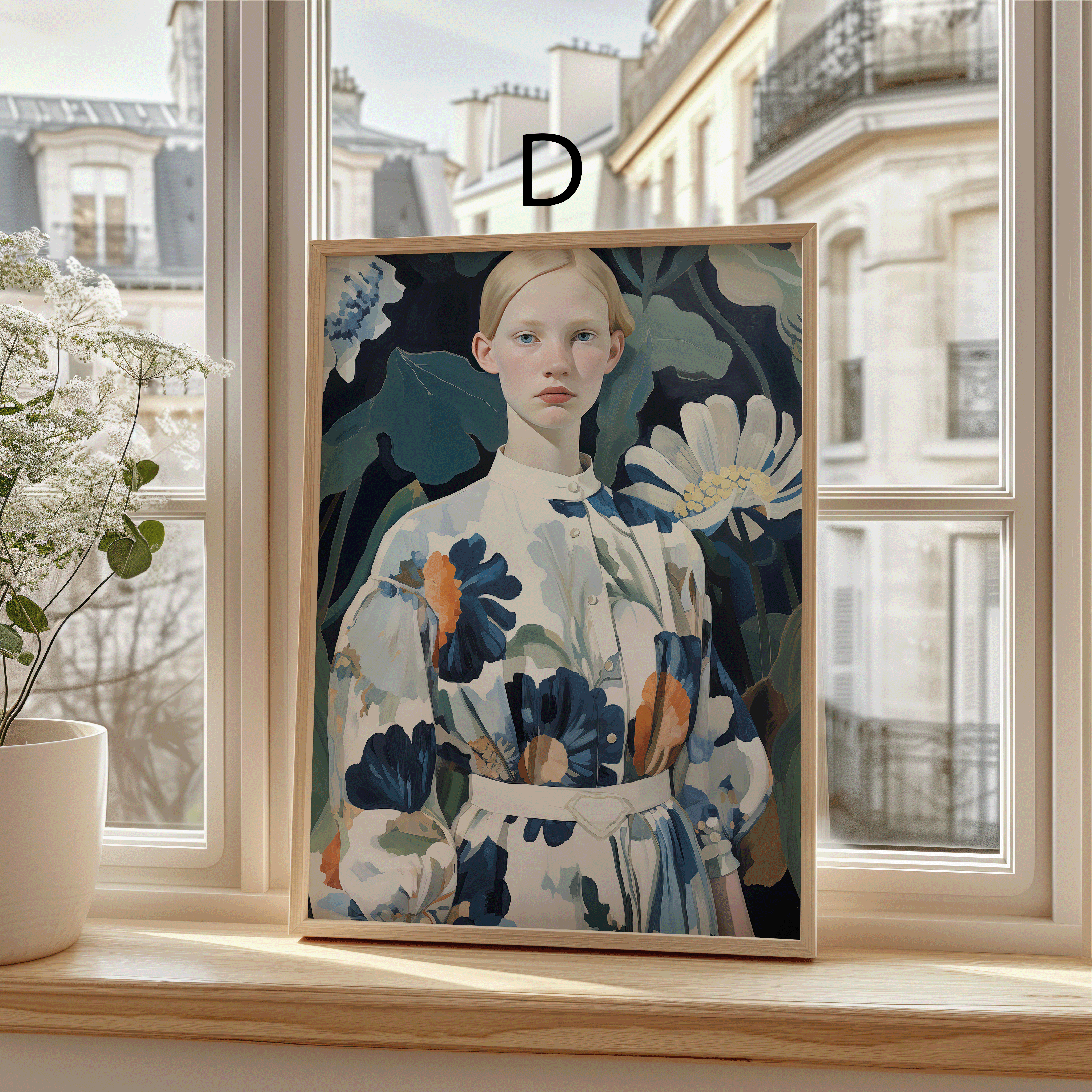 Moderne Kunst Poster · Geschenkidee · Zeitgenössische Porträts Botanische Illustrationen Stillleben · Dekoprint ohne Rahmen-5