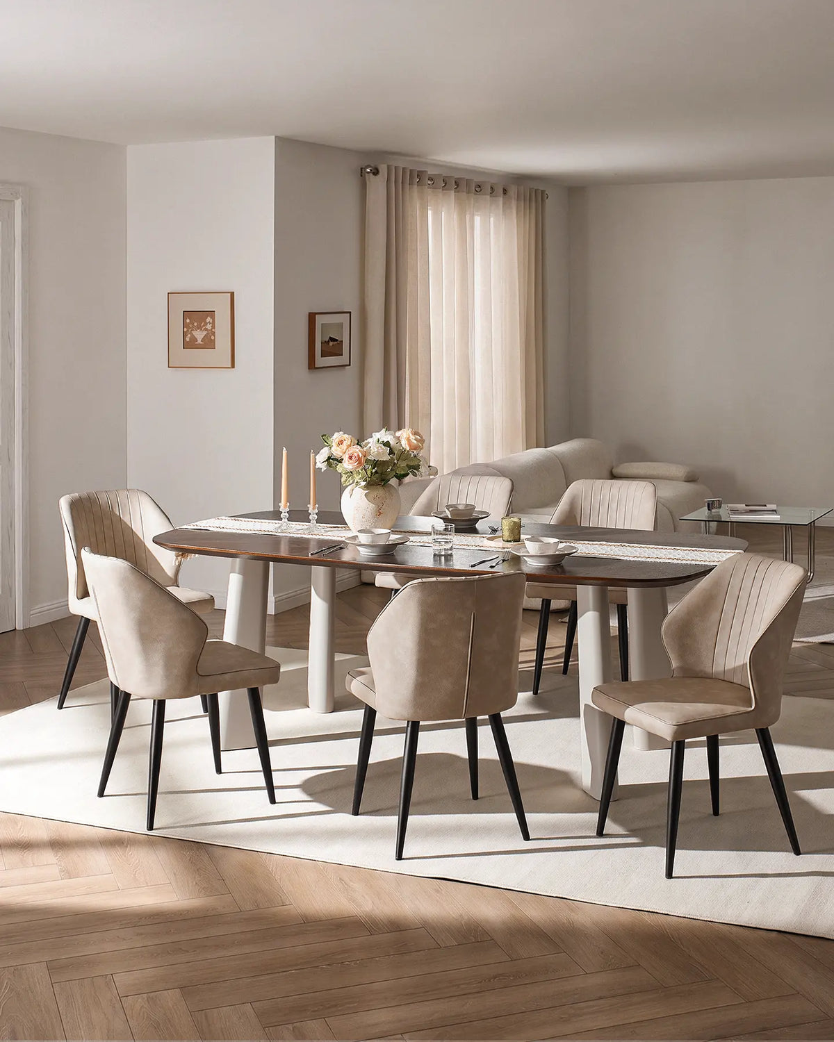 Danforth Faux Leather Dining Chairs [Set of 6]