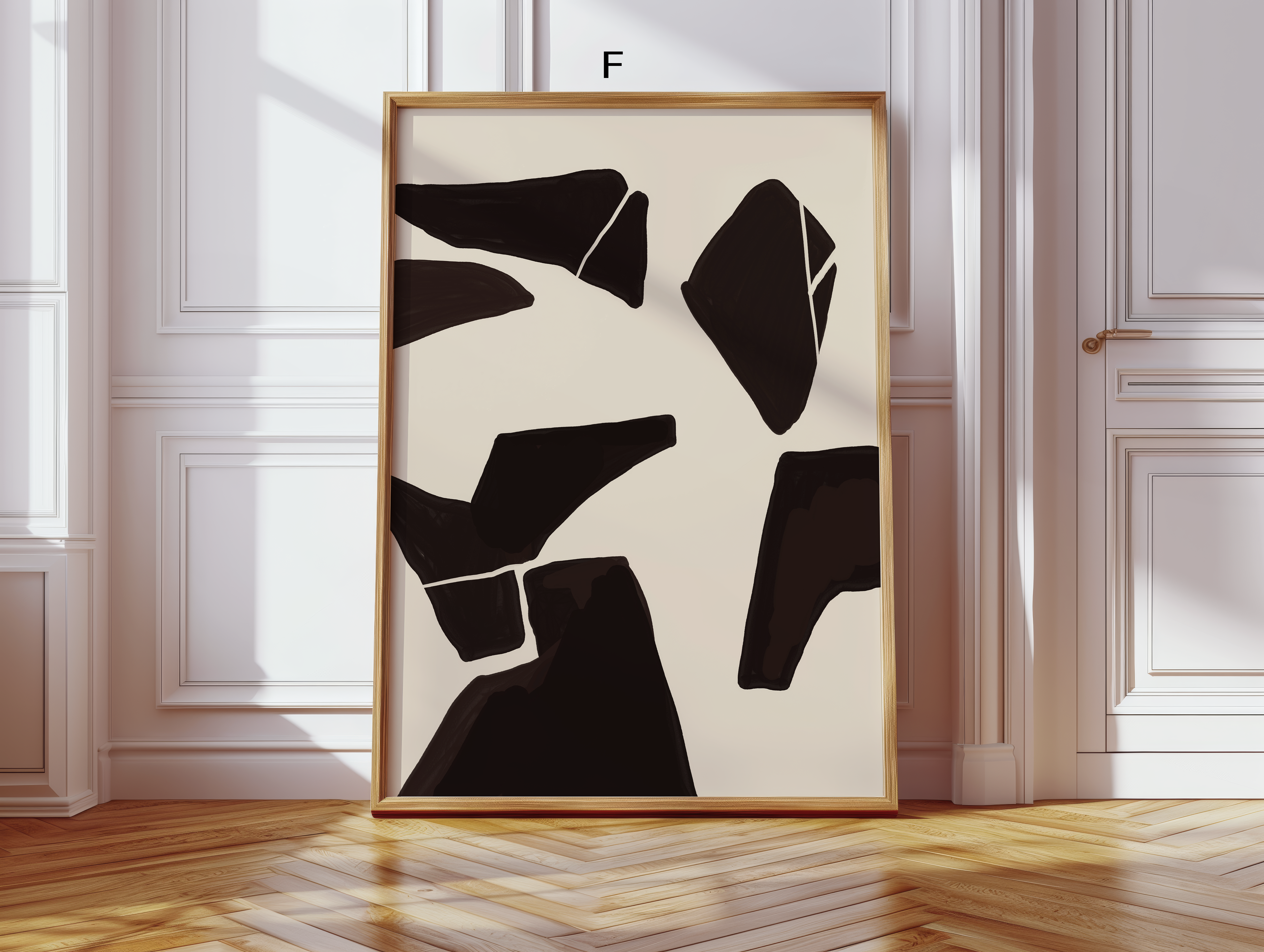 Abstrakte Kunst Poster · Geschenkidee · Mid-Century Modern Figuren, Palmen, Formen & Linien Illustrationen · Dekoprint ohne Rahmen-7