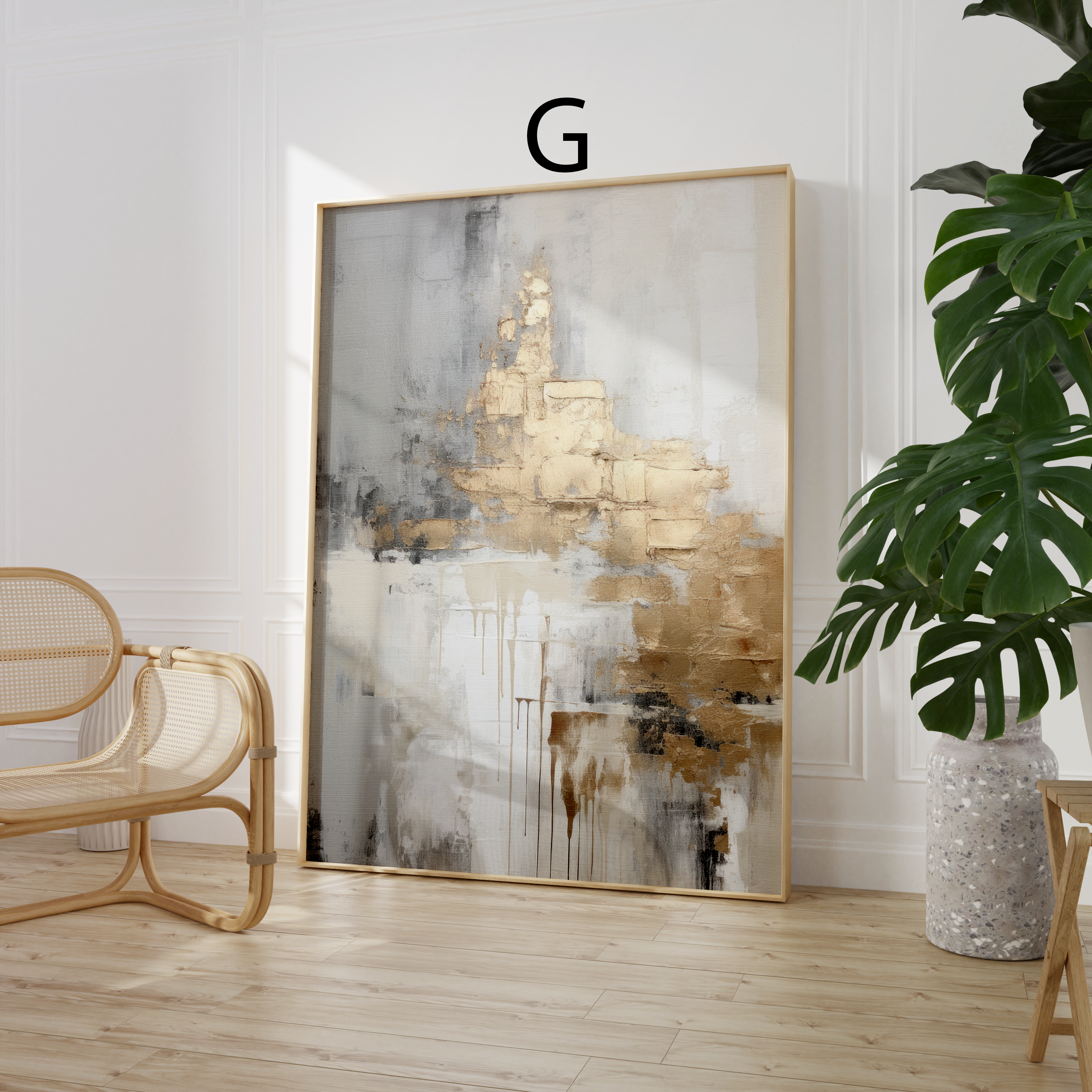 Abstrakte Kunst Poster · Geschenkidee · Beige Gold Marmor Effekt Minimalistische Wandkunst · Dekoprint ohne Rahmen-8