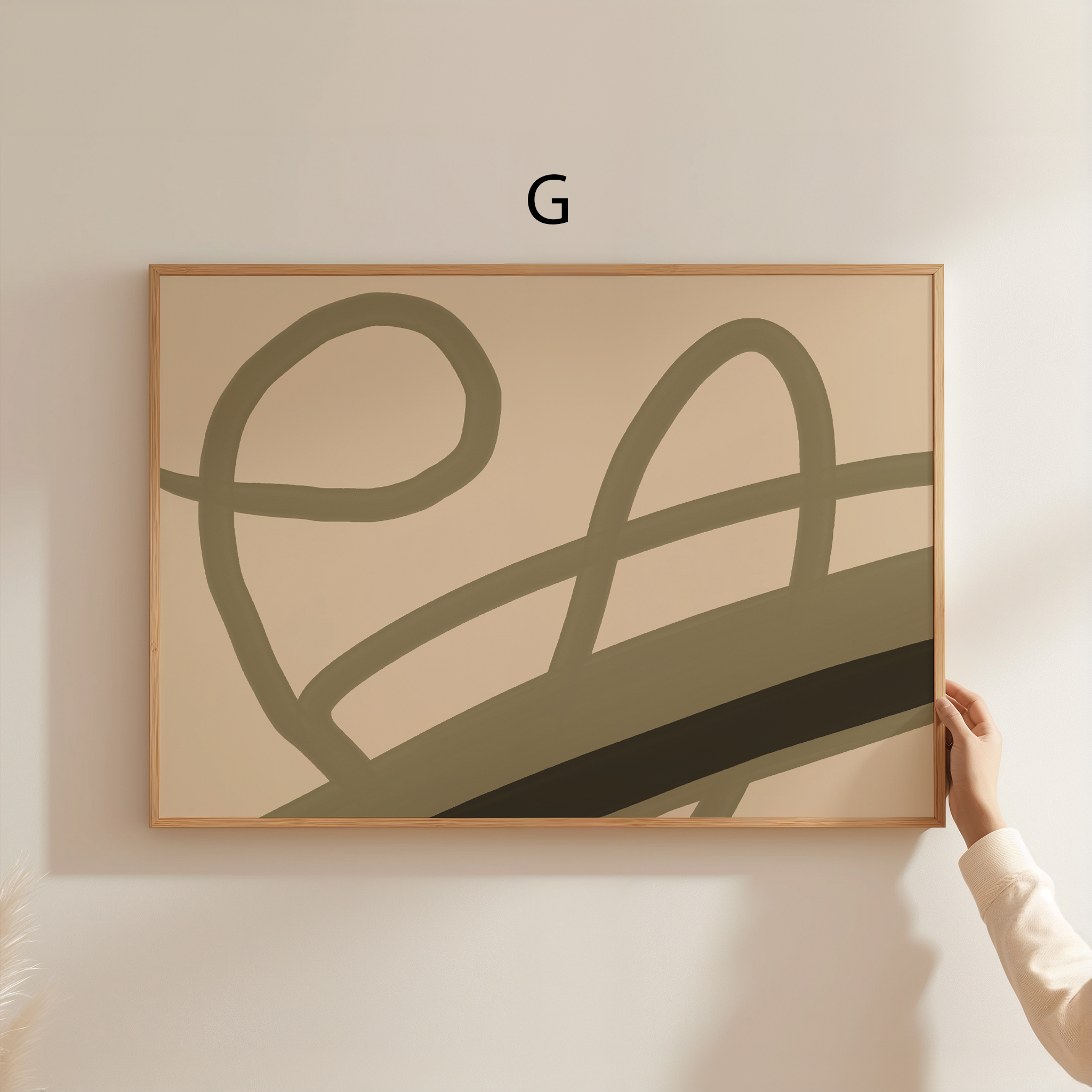 Abstrakte Kunst Poster · Geschenkidee · Mid-Century Modern Figuren, Palmen, Formen & Linien Illustrationen · Dekoprint ohne Rahmen-8