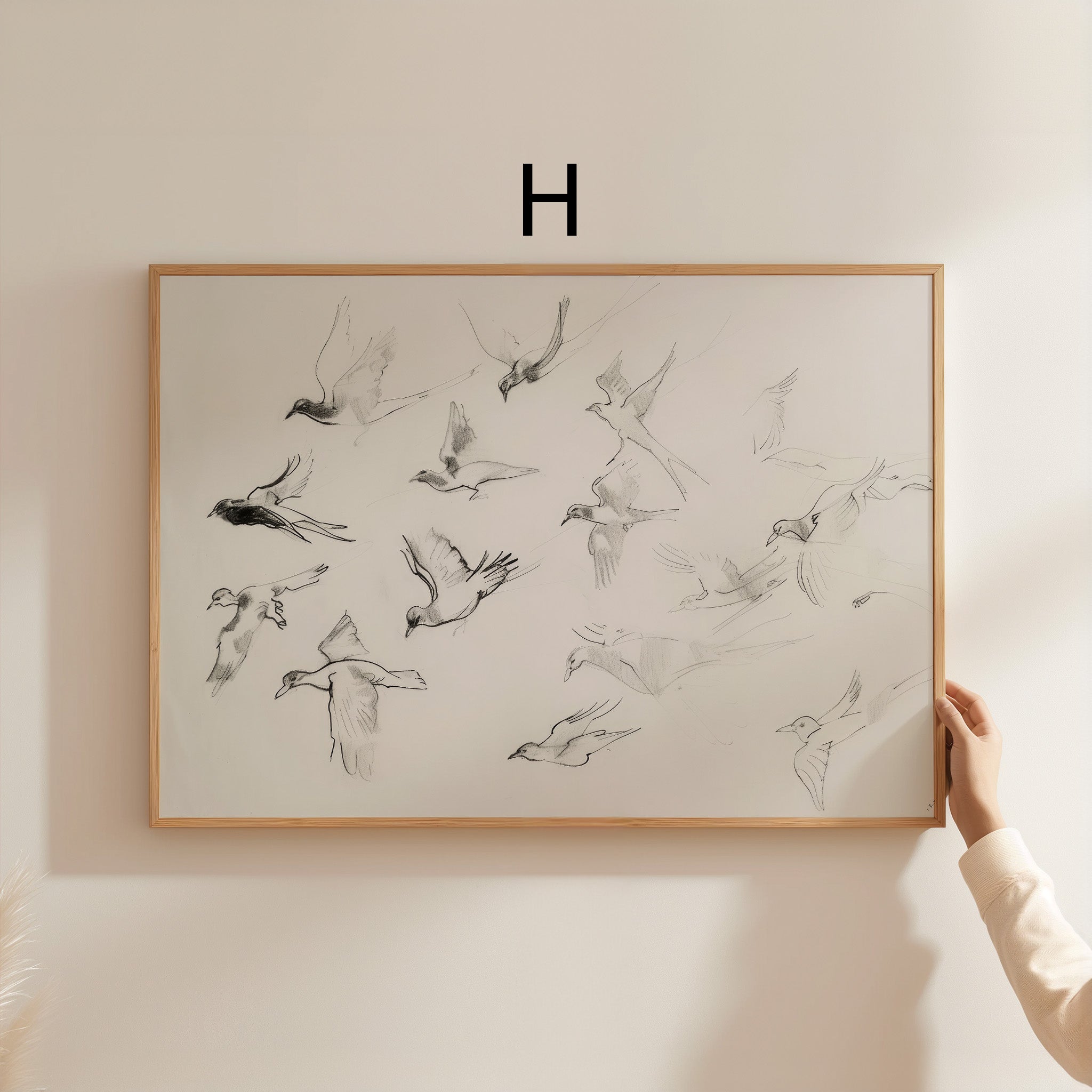 Moderne Vintage Landschaft Poster · Geschenkidee · Natur Flusslandschaften Dorfansichten Klassische Wandkunst · Dekoprint ohne Rahmen-9