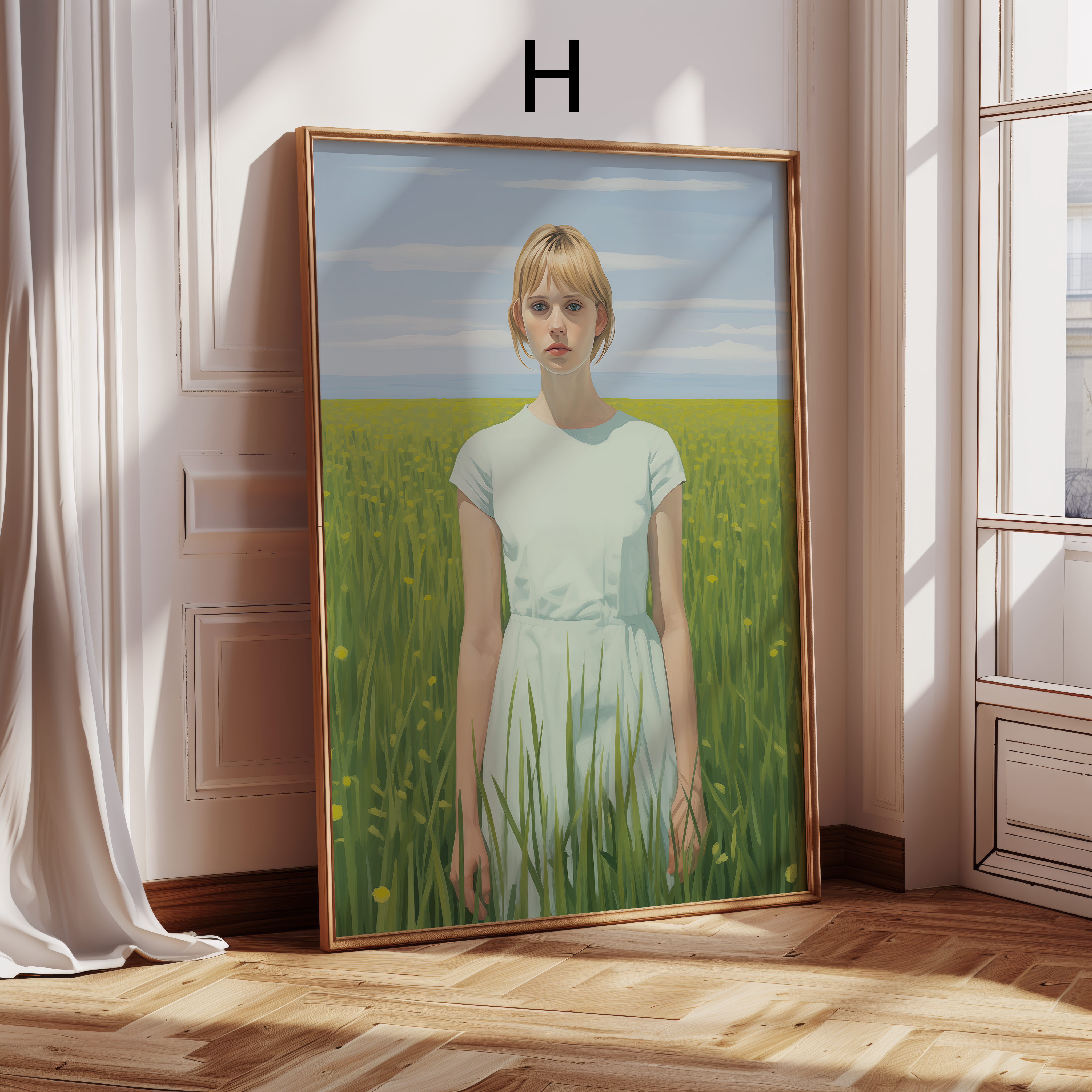 Moderne Kunst Poster · Geschenkidee · Zeitgenössische Porträts Meditation Minimalistische Interior Kunst · Dekoprint ohne Rahmen-9