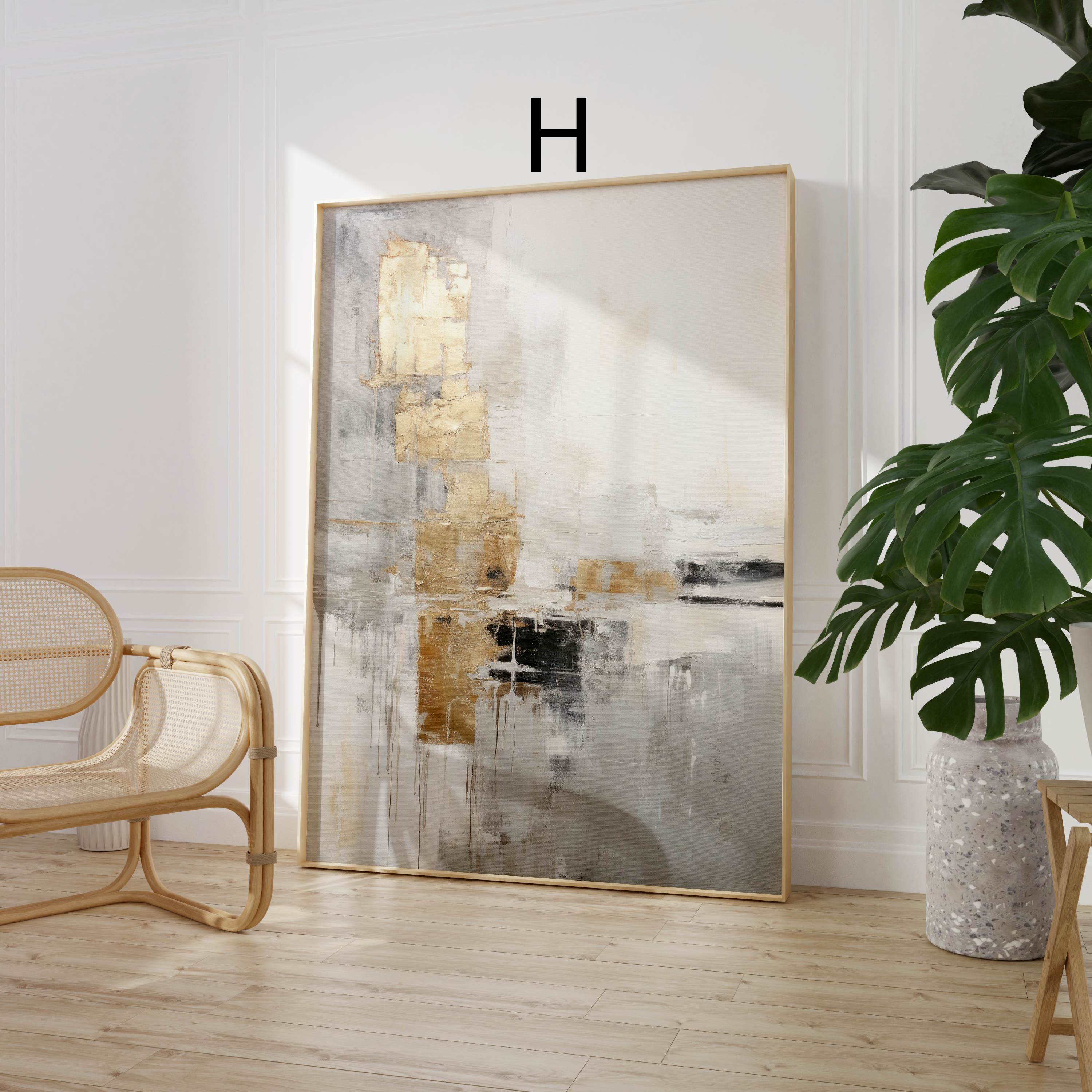 Abstrakte Kunst Poster · Geschenkidee · Beige Gold Marmor Effekt Minimalistische Wandkunst · Dekoprint ohne Rahmen-9