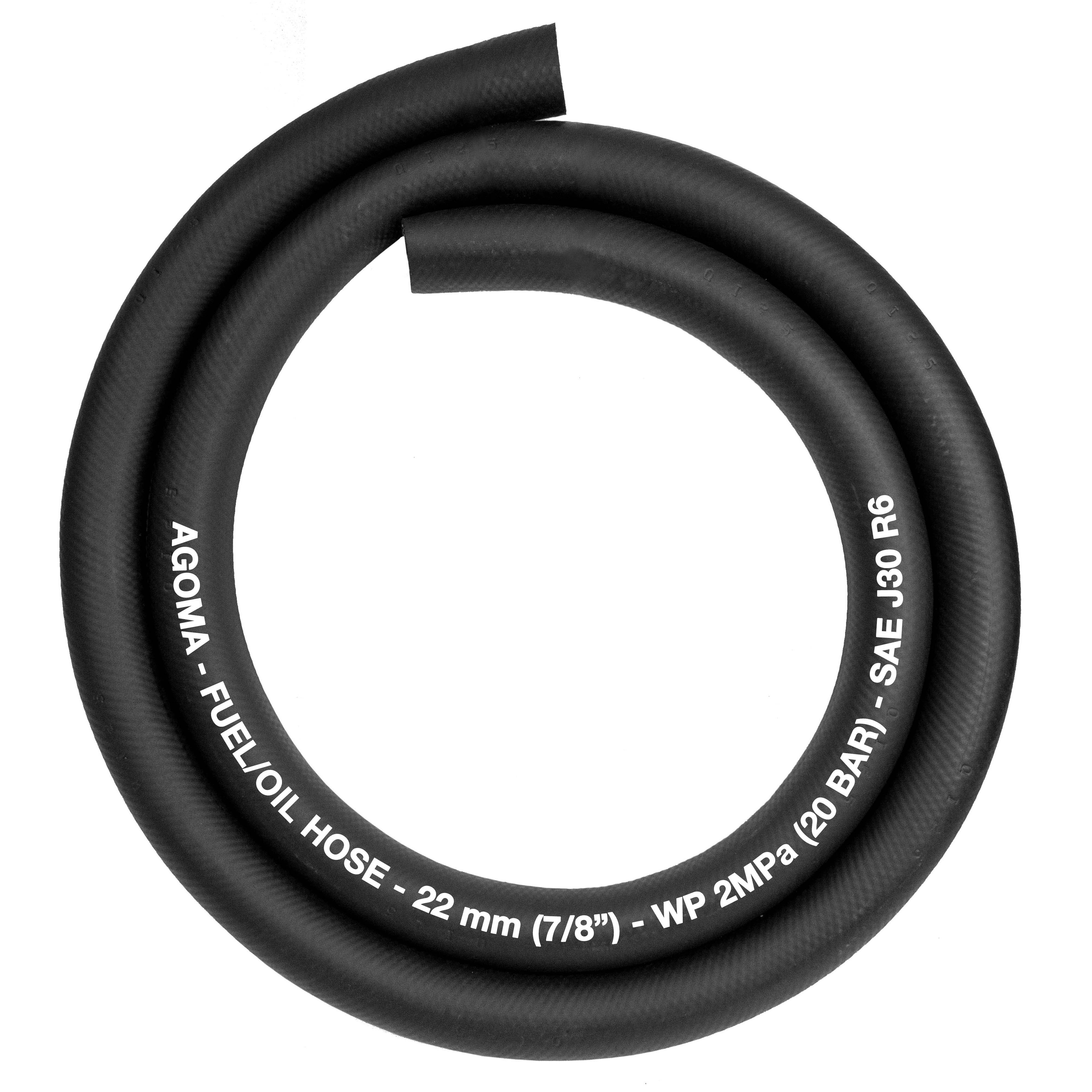 Rubber 22mm Braided Fuel, Oil Hose SAE J30 R6 for Pipe and Water Fitting