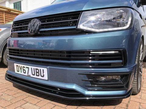 Volkswagen VW T6 Sportline Gloss Black Splitter