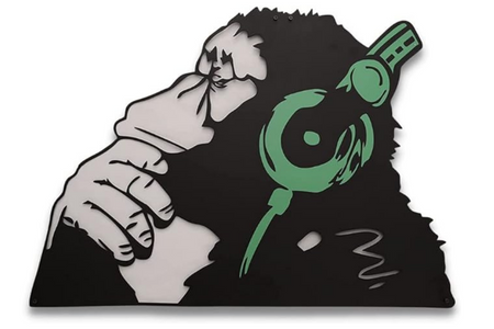 Monkey Patterned Metal Wall Hanger Suitable for All Walls 1.5mm Thick 75x55cm