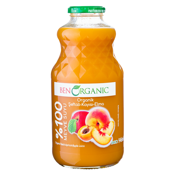 BenOrganic- APPLE APRICOT PEACH 6/946ML