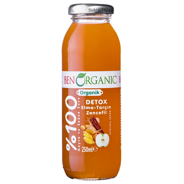 BenOrganic- DETOX APPLE GINGER CINNAMON 12/250ML