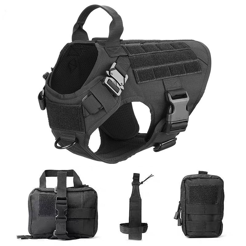 Military Large Dog Harness-26