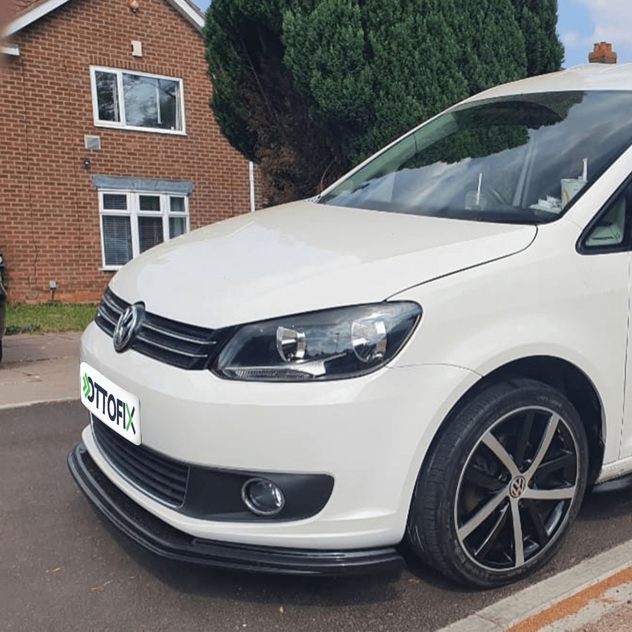 Volkswagen VW Caddy 2015+ Onwards – Gloss Black Abs Front Lower Splitter