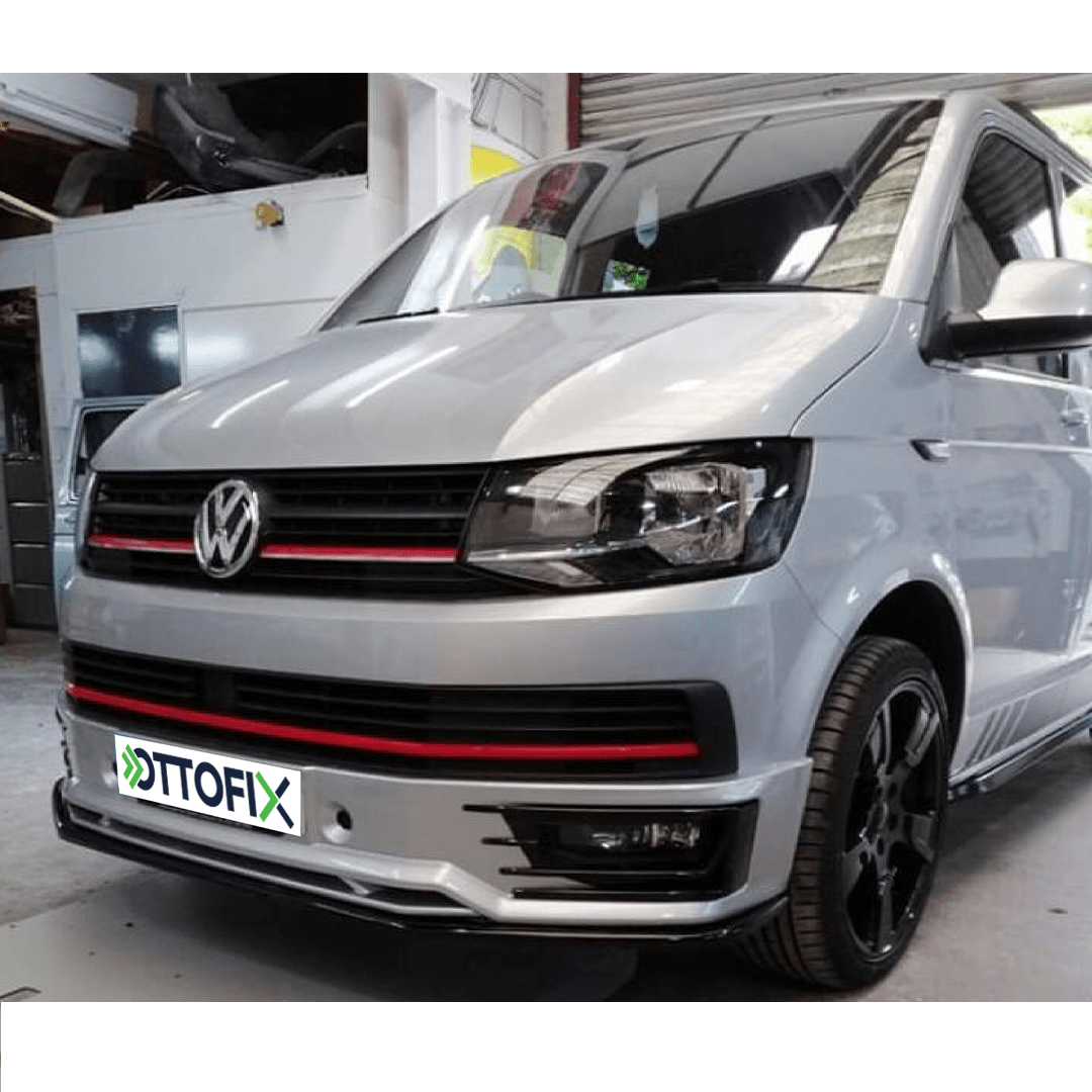 Volkswagen VW T6 2015 Version 1 Front Spoiler Lip Splitter